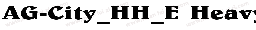 AG-City_HH_E Heavy字体转换